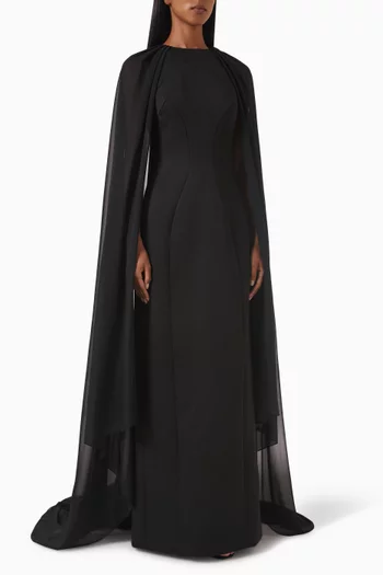 Ina Gown in Satin & Crepe