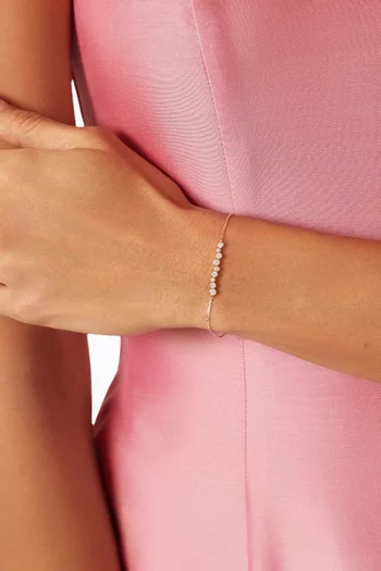 Amie Diamond Chain Bracelet in 18kt Gold