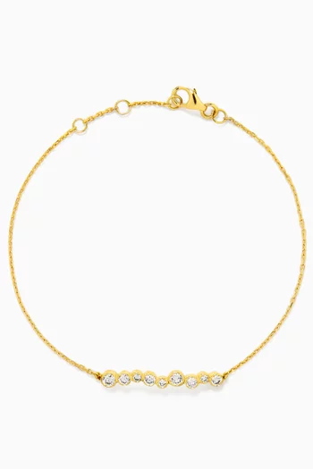 Amie Diamond Chain Bracelet in 18kt Gold