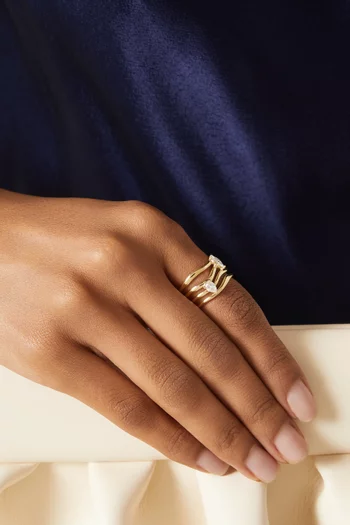 Nova Diamond Ring in 18kt Gold