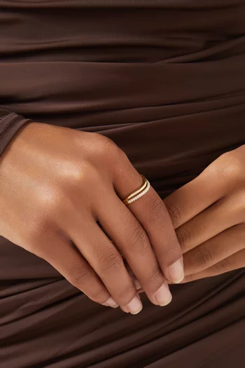 Bay Diamond Ring in 18kt Gold