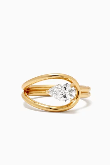 Ellie Diamond Ring in 18kt Gold