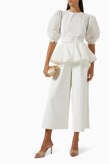 Belted Top in Cotton