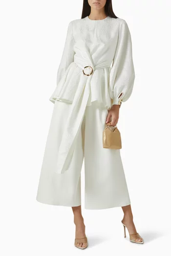 Drape-front Blouse