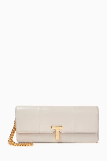 Wallis Clutch Bag in Snakeskin-embossed Leather