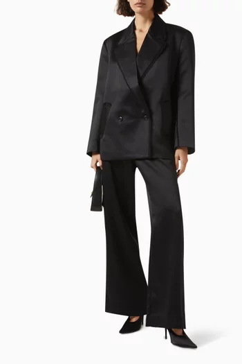 Tailored Pants in Duchess Satin