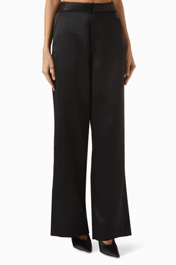 Tailored Pants in Duchess Satin