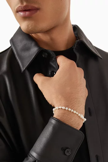 Antique Pearl Bracelet in Sterling Silver