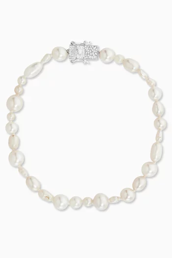 Antique Pearl Bracelet in Sterling Silver
