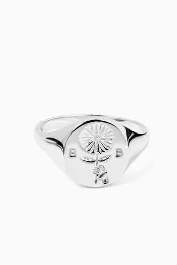 Lift Creation Signet Ring in Sterling Silver