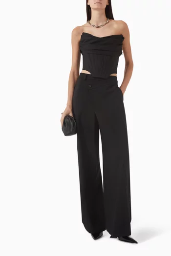 Bustier Top in Wool Blend