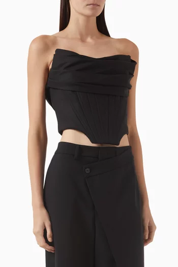 Bustier Top in Wool Blend