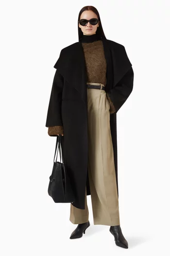 سترة بقصة مربعة نسيج ألبكة