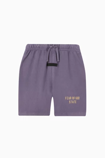 Logo Soccer Shorts in Fleece