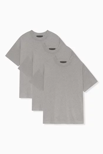 Logo T-shirts in Jersey, Pack of 3