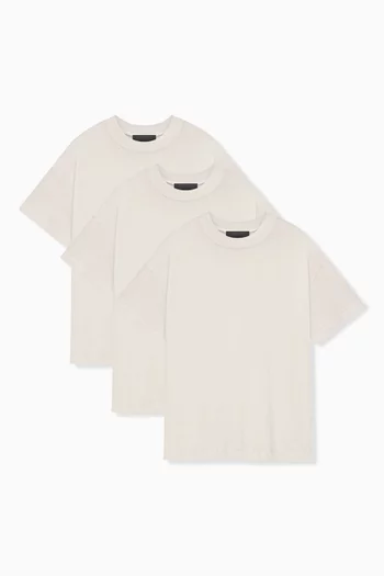 Logo T-shirts in Jersey, Pack of 3