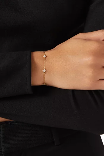 Irene Star Charm Bracelet in 18kt Gold-plated Sterling Silver