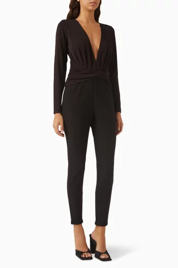 Twisted-front Jumpsuit