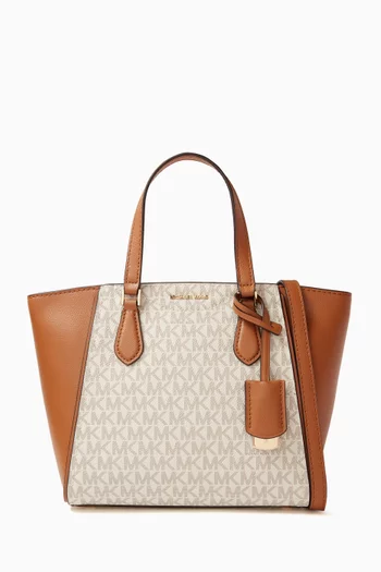 Small Taryn Tote Bag in Coated Canvas