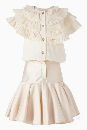Ruffle Layered Blouse