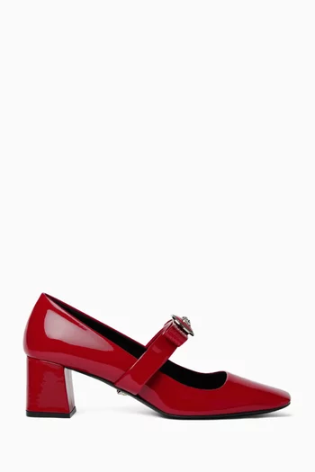 Gianni Ribbon 55 Pumps in Patent Leather
