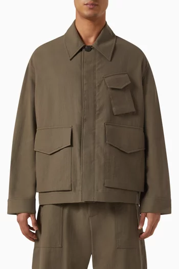 Nate Cargo Jacket in Cotton-blend