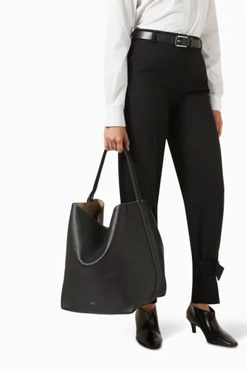 حقيبة يد بحزام جلد