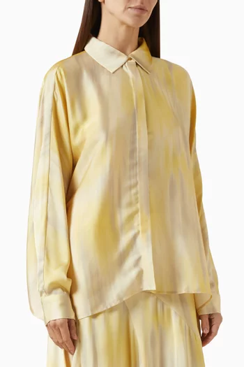 Printed Shirt in Acetate-blend
