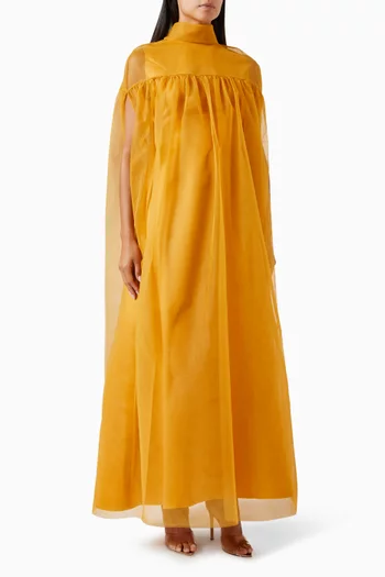 Flowy Layered Maxi Dress in Tulle