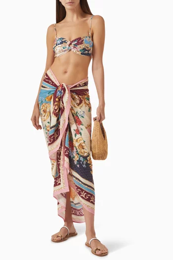 Marine Blush Pareo in Viscose