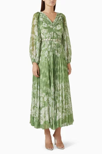 Magnolia Belted Midi Dress