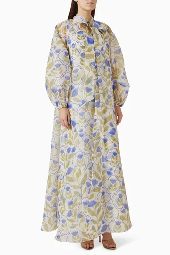 Floral-print Maxi Dress