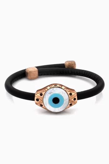 Evil Eye Diamond Bracelet in Sterling Silver