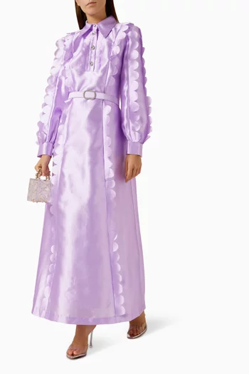 فستان كارتر طويل بجزء دانتيل ستان