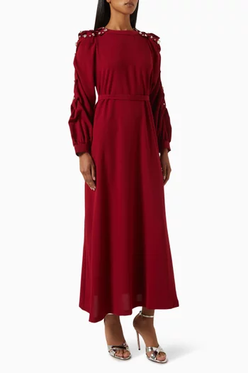 Lucas Pearl-embellished Maxi Dress