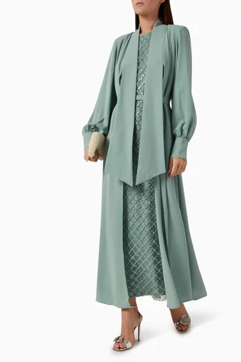 Dorota Lace-panel Maxi Dress