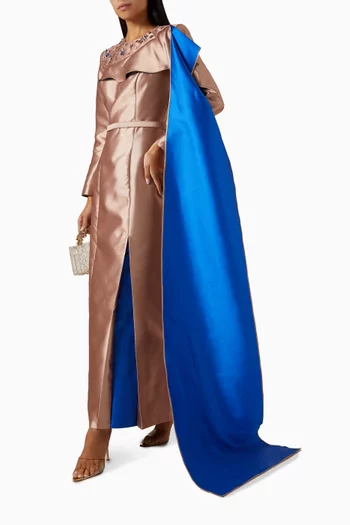 Valerina Cape Maxi Dress