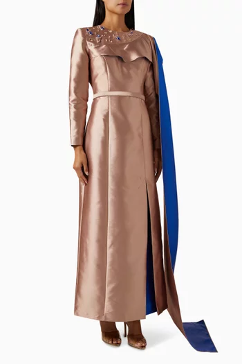 Valerina Cape Maxi Dress