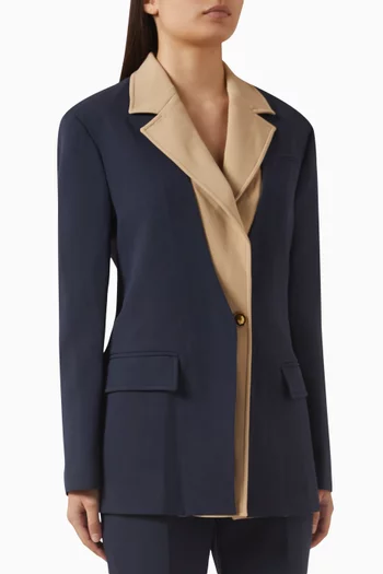 Contrast-panel Jacket