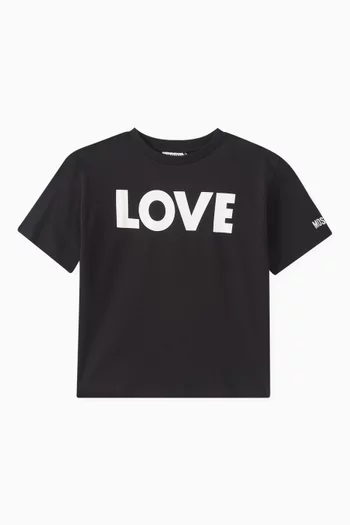Love Print T-shirt in Cotton