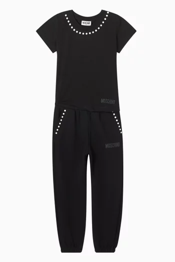Peace & Pearls Sweatpants in Cotton
