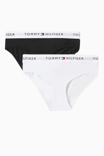 Signature Logo Briefs in Cotton, Set of 2