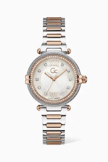 Vogue Cable Quartz Stainless Steel Watch, 36.5mm
