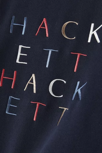 Logo Letters Sweatshirt in Cotton