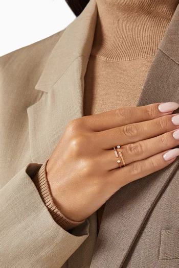 Barq Diamond Ring in 18kt Rose Gold