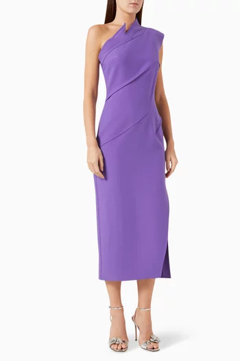 One-shoulder Midi Dress