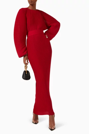Mirabelle Cocoon-sleeve Maxi Dress