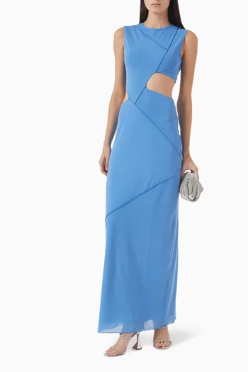 Salli Cut-out Maxi Dress in Mesh