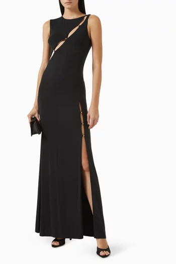 Josie Cut-out Maxi Dress in Jersey