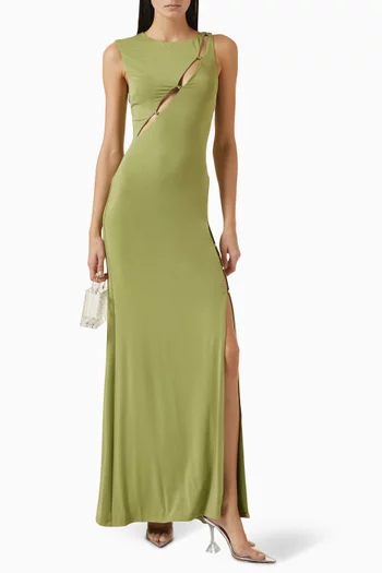 Josie Cut-out Maxi Dress in Jersey